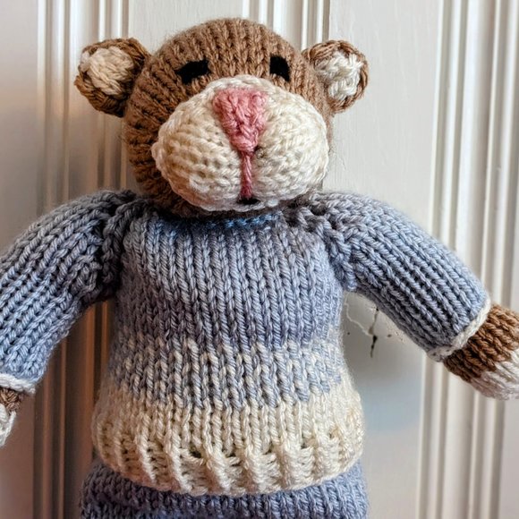 Meet Phil cougar- Puma handmade tricot stuffed animal 14 inches - Picture 2 of 4